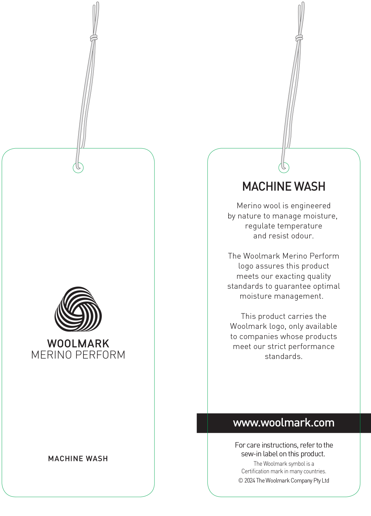 Pure New Wool Swing Ticket