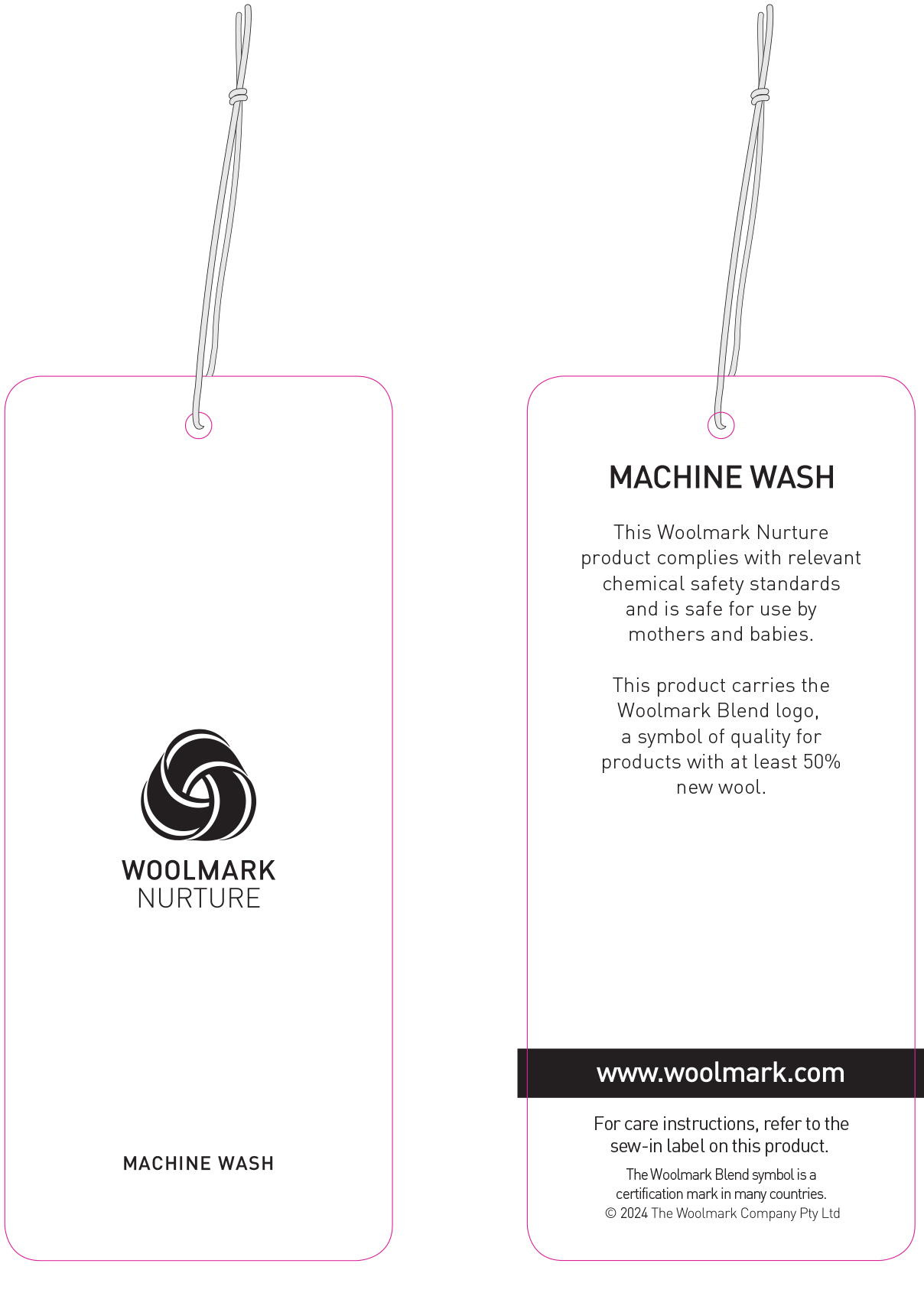 Swing Ticket Woolmark Blend Nurture Machine Wash